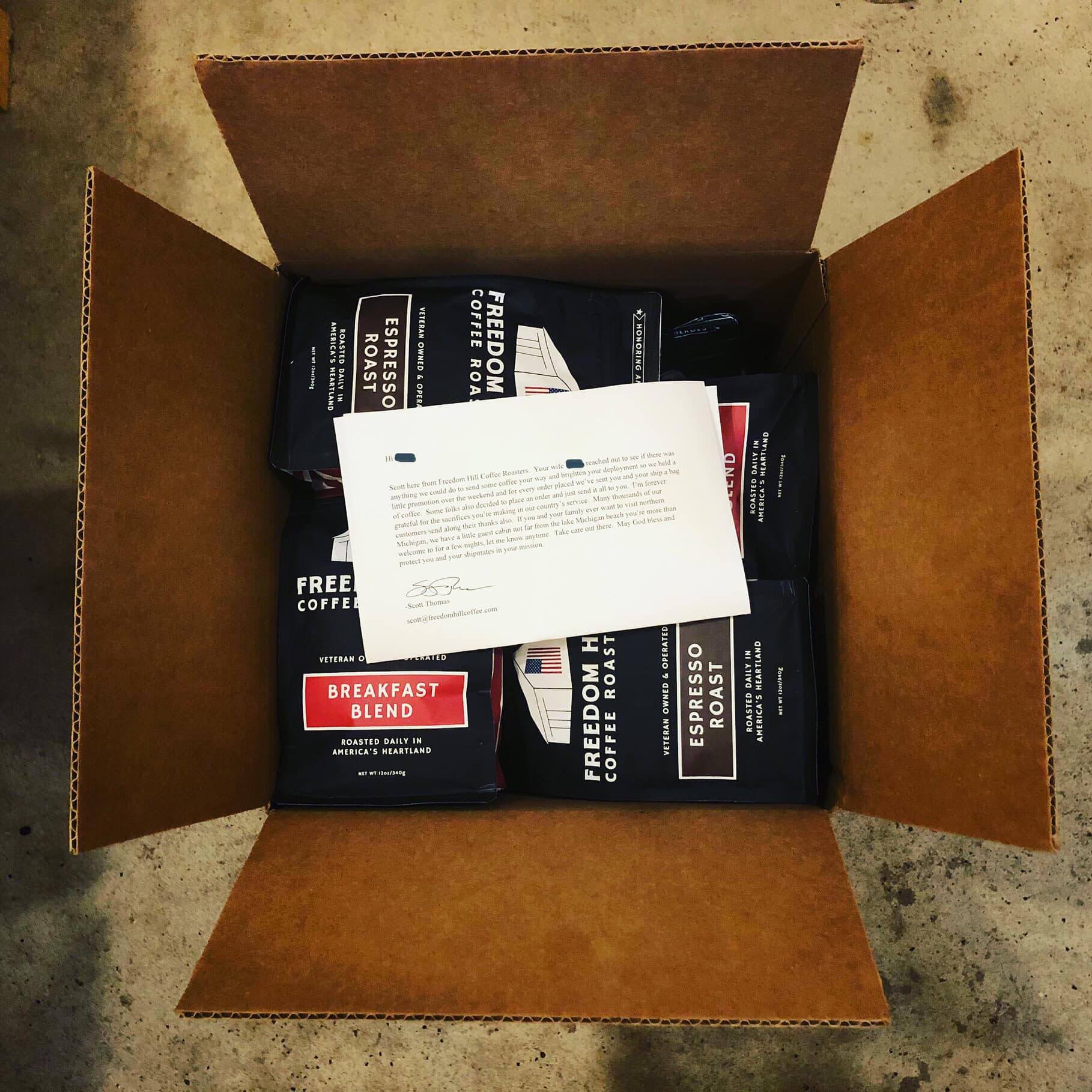 DONATE A BAG OF COFFEE
