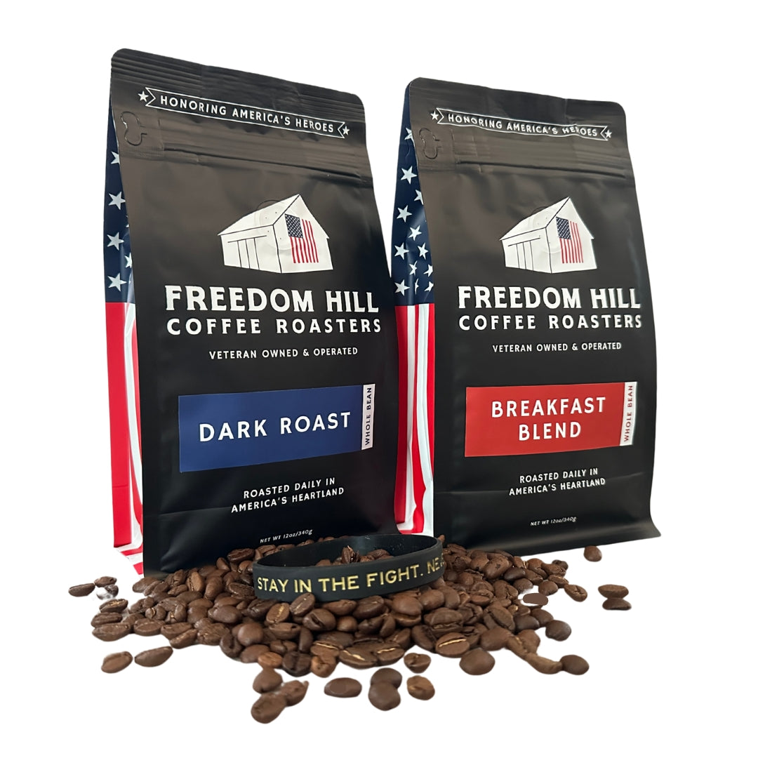NEW COFFEE CLUB OFFER - 2 BAGS & STAY IN THE FIGHT BAND